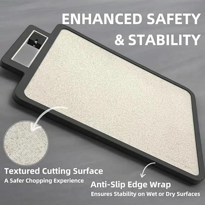 Double sided Stainless Steel Cutting Board with knife sharpner, Stainless steel/wheat Straw pp Kitchen Chopping Board, Easy to Clean,juice grooves and Dishwasher Safe16"×11"