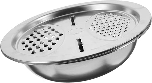 1Pc Stainless Steel Multi Purpose Grater Draining Tool for Vegetables Portable Slicing Washing Kitchen for Home Use