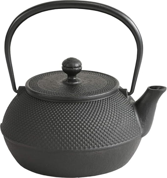 Iwachu Nanbu Ironware 11720 Iron Kettle, Type 7 Arare, Induction Compatible, Black Baked (Kamayaki), 0.3 fl oz (0.9 L)