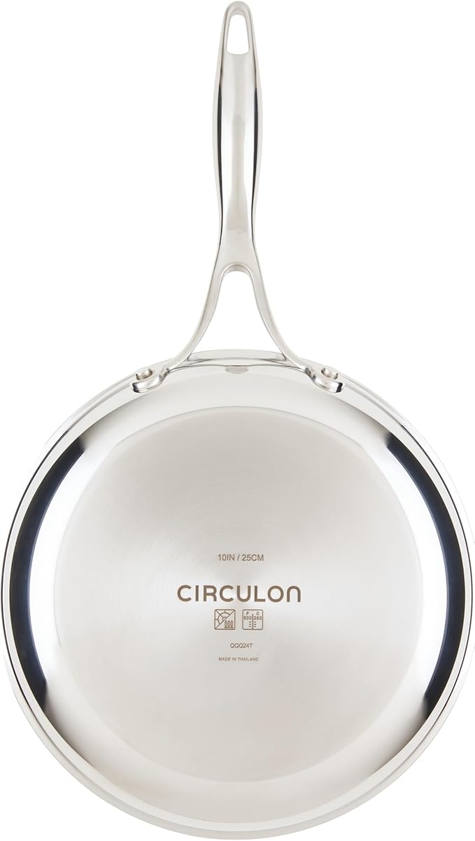 Circulon C1 Series Stainless Steel Nonstick Cookware Set - 11-Piece – Induction Pots & Pans Set with ScratchDefense, Metal Utensil Safe