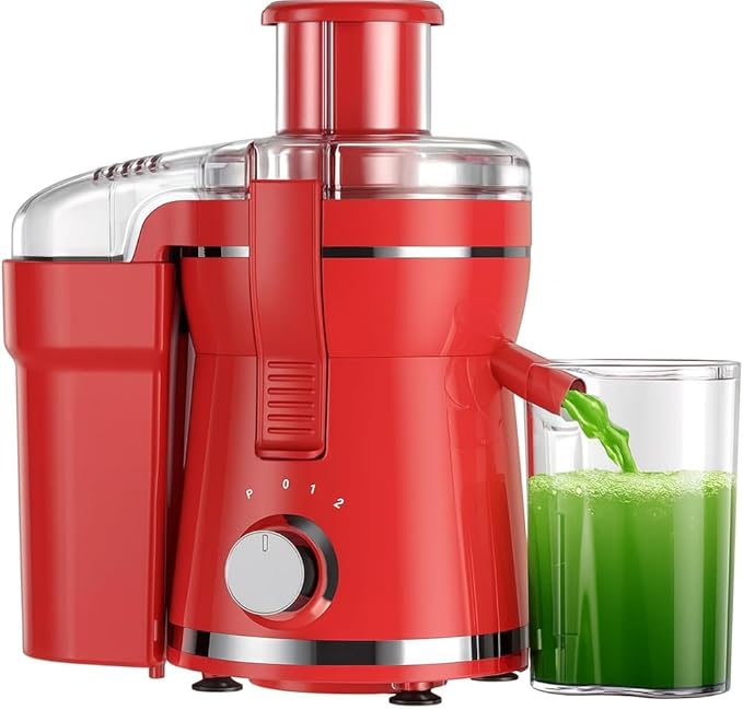 High-Speed Centrifugal Juicer Machine – 600W (Red)