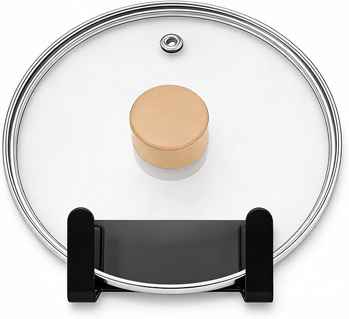 Stainless Steel Wall Mounted Cutting Board Holder Punch-Free Adhesive Multifunctional Kitchen Organizer Pot Lid Storage Rack 7" x 2.3" x 1.8"