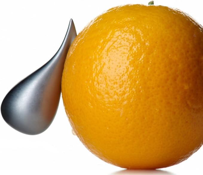 Alessi Apostrophe GCH02 - Design Orange Peeler Accessory, Stainless Steel, Matte