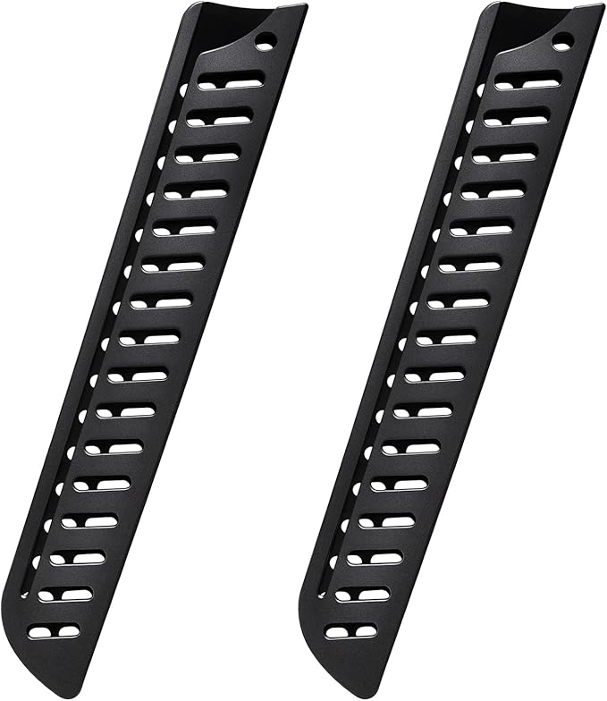 FOCMKEAS 2 Pcs Safety Knife Cover Sleeves for 8 Inch Bread Knife Sheath Blade Protector for Home Kitchen PP Universal Knife Sheath for Knife Protection Black