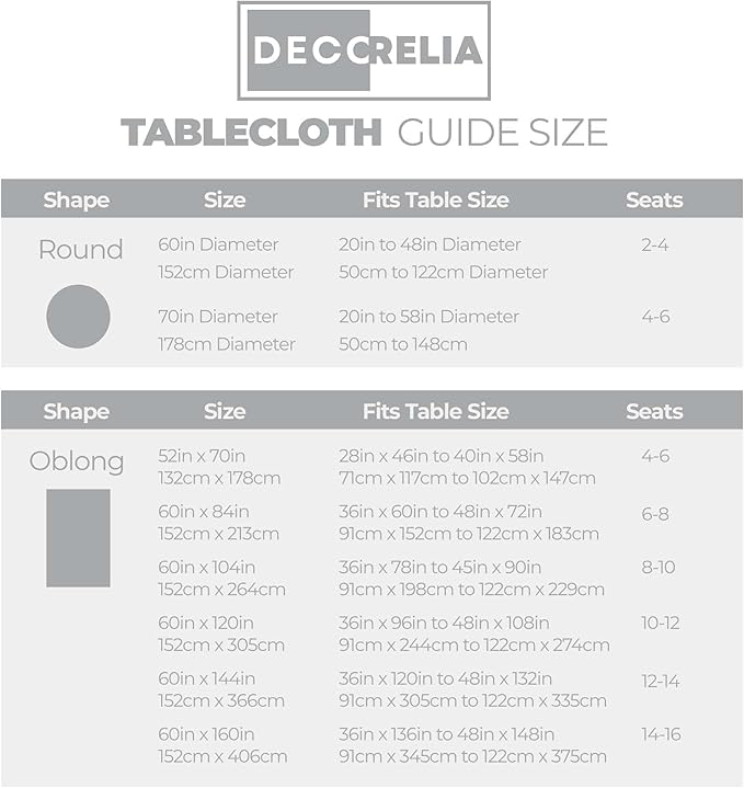Linen Texture Round Tablecloths 60 Inch, Decorative Waterproof Farmhouse Table Cloth Anti-Scratch Soft Cover for Holiday, Banquet,Dining& Kitchen Table (60 Inch,Round (2-4 Seats), Cool Grey)