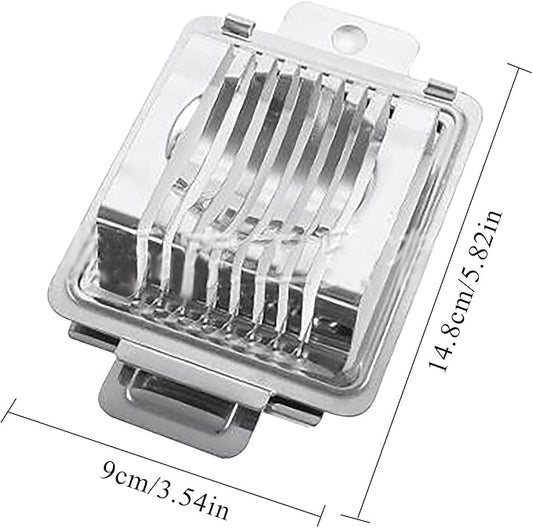 Egg Slicer for Hard Boiled Eggs Multipurpose Hard Boiled Egg Slicer Egg Cutter Stainless Steel Eggs Slicers for Kitchen Restaurant Egg Cutter for Soft Boiled Eggs Food Slicer Kitchen Tools
