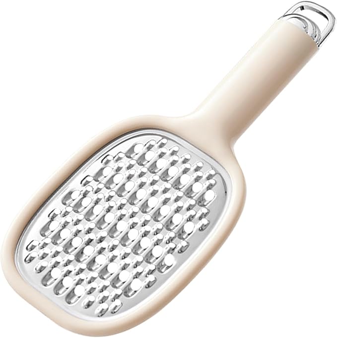 Lemon Zester Grater - Lemon Grater with Handle | Ergonomic Cheese and Carrot Grater | Safe Cheese & Carrot Grater | Manual Graters & Slicers Portable Efficient for Chocolate, Potato, Cucumber