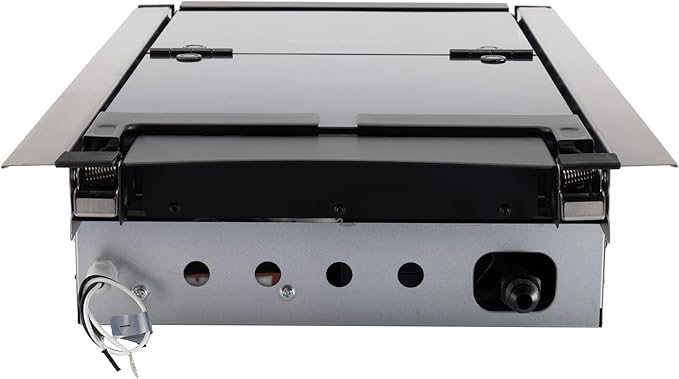 RecPro RV Built In Gas Cooktop | 2 Burner or 3 Burner | RV Cooktop Stove | 6,500 and 8,000 BTU Burners | Cover Included (Black, 2-Burner)
