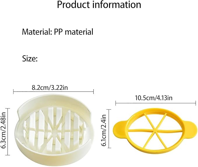 Egg Slicer, 3 in 1 Slicing Half Egg Cutter Tool, Multifunctional Household Egg Slicer for Hard Boiled Eggs