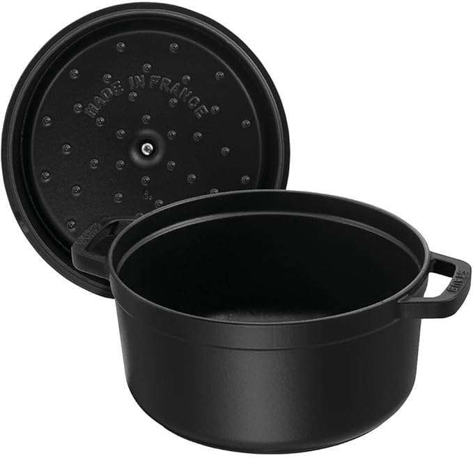 STAUB 40509-487-0 Cocotte Round 20cm Black