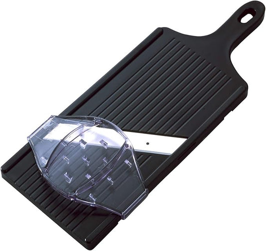 Suncraft AL-58 Cabbage Slicer, Julienne Thin 0.04 inch (1 mm), Fluffy Shop Finish, Wide 5.5 inches (14 cm), 15.2 x 5.5 x 0.7 inches (38.2 x 14.0 x 1.8 cm), Black, Includes Safety Holder, Made in Japan