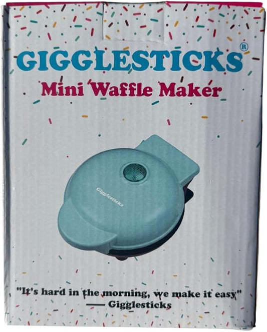Mini Waffle Maker - Bachelorette Party Fun, Compact Stainless Steel & Aluminum, Non-Stick Coating, Pink