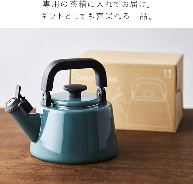 Fuji Horo CTN-2.1WK.AP Whistling Kettle, Induction Compatible, Cotton, 0.7 gal (2.1 L), Ash Pink