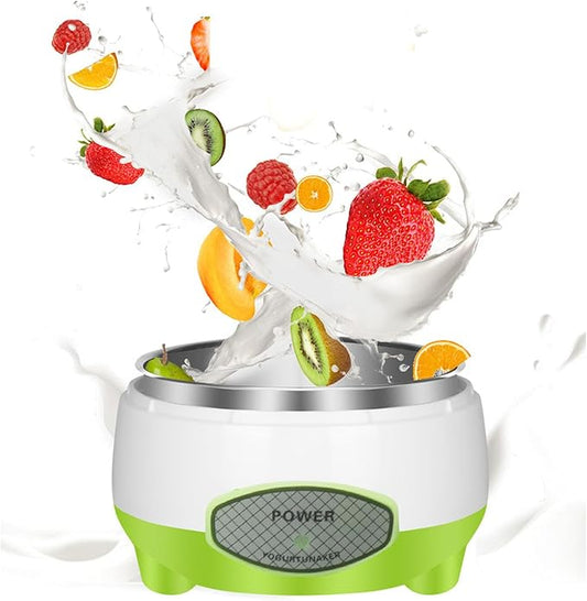 Haofy 15W Yogurt Maker Stainless Steel Container for Homemade DIY Yogurt Making with Energy Saving Heating Suitable for Families Easy to Use for Yogurt Preparation at Home