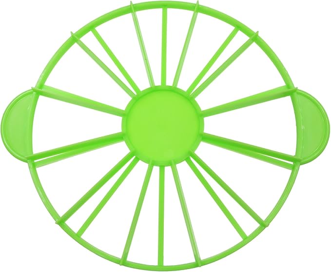 Cake Portion Cutter Cake Portion Marker Round Cake Slicer Double Sided Cake Portion Marker 10 or 12 Pieces (26.8 cm /10.6 In diameter) (Greener)