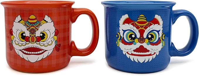 Ceramic Coffee Mugs Set Of 2,14 oz Coffee Cups With Handle, Large Coffee Mugs Perfect For Cappuccino, Latte, Americano, Tea Bag, Beverage