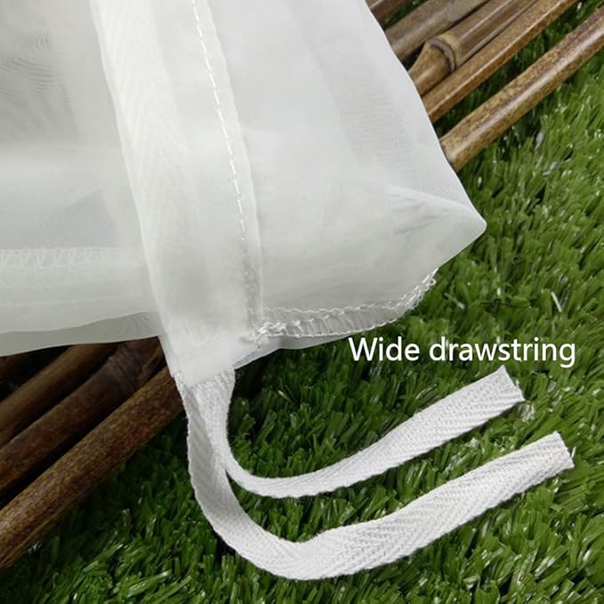 Filter Bag, Wrewing Food Grade 100 Mesh Straining Bag Large Strainer for Hops Grains Home Brewing Fermenting Accessory (40x45cm)