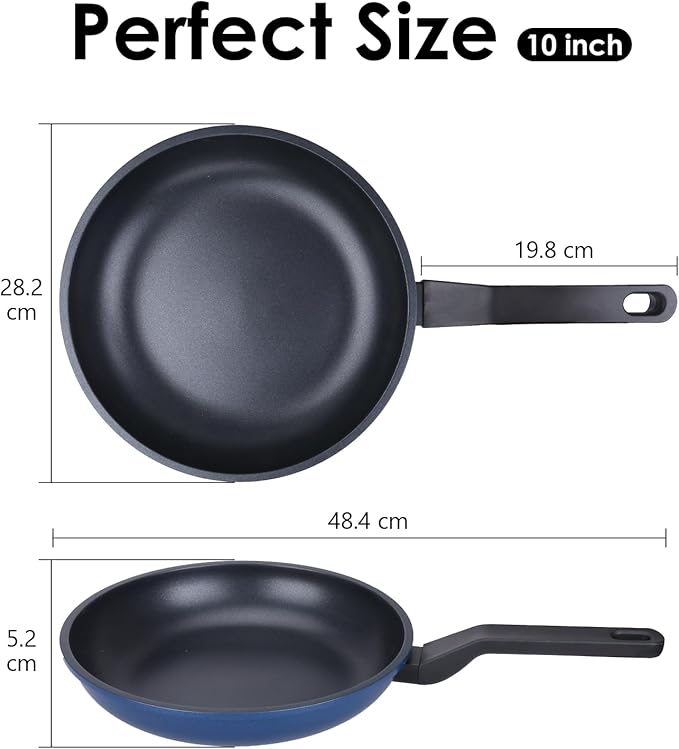 Legacy Culinaryware Nonstick Frying Pan Skillet,10 Inch Frying Pan Skillet,Egg pans,Omelette Pan,PFOA Free,Kitchen Pots Induction Pot