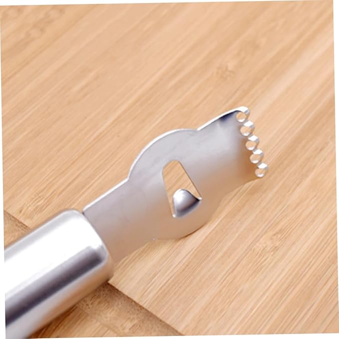Stainless Steel Citrus Zester and Orange Peeler Tool for Home Kitchen Fruit Scraper Comfortable Grip for Lemon Lime and Orange Peeling and Zesting