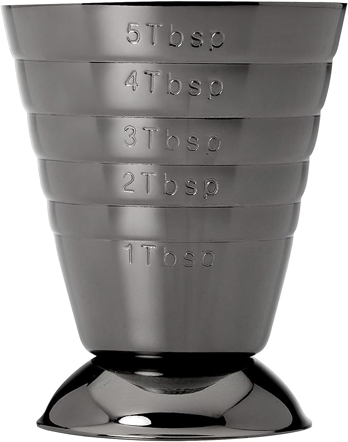 Barfly Bar Measuring Cup, 2.5 oz., Gun Metal Black