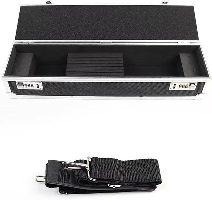 Flydoniso Chef’s Knife Case Aluminum Hard Case with Dual Combination Locks Cultery Carrier Portable Knife Organizer Block Holders Protectors With 8 Slots Can Hold Home Kitchen Knife Tools Up To 17.5”