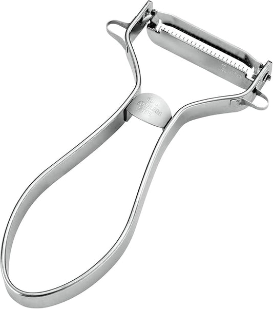 Shimomura Kougyou PG-636 Professional Grade Rapid Tumor Peeler, Dishwasher Safe, Made in Japan, Silver
