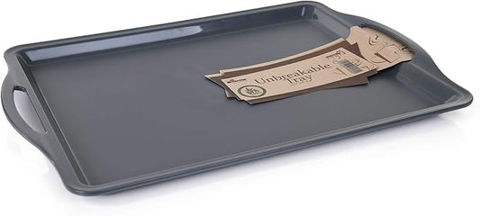 Mintra Home Durable Serving Tray (1pk, Dark Grey)