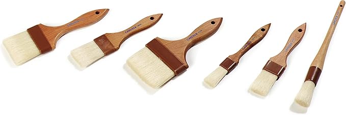 SPARTA, 1.5" Flat Boar Bristle Brush, Pastry Brush, Basting Brushes for Kitchen, Bakery, and Kitchen, Boar Hair, Brown