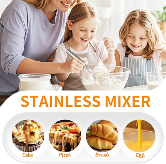 10In Seamless Dough Whisk, Stainless Steel Bread Dough Whisk Tool, Kitchen Gadgets for Sourdough Bread Baking, Whisking, Pizza, Pastry, Cake Batter, Biscuits, Easy to Clean (1Pcs)