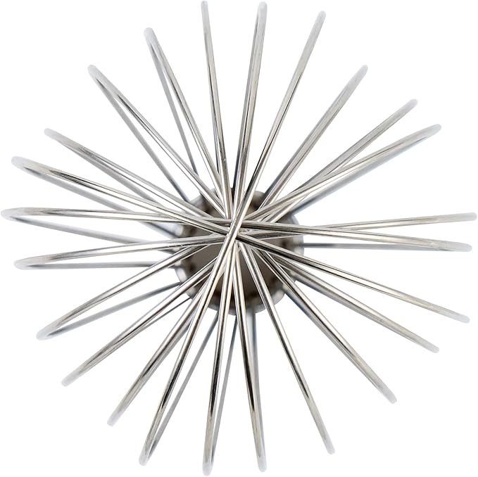 Restaurantware Met Lux 12 Inch x 2.5 Inch Baking Whisk, 1 With Ergonomic Handle Metal Whisk - Dishwasher-Safe, Corrosion-Resistant, Stainless Steel Whisk For Baking, For Whipping, Baking, Or Cooking
