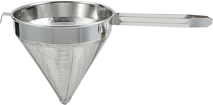 Winco China Cap Strainer, 10-Inch Diameter, Coarse Mesh, Medium, Stainless Steel