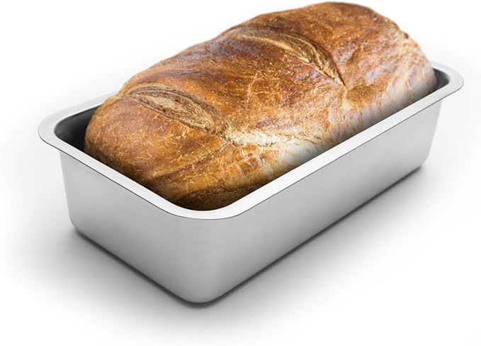 Fox Run Loaf Pan Stainless Steel Baking, 8.5 x 4.5 x 2.25 inches, Rectangular