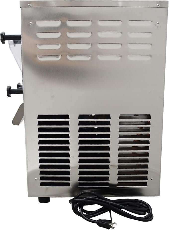 Ice Cream Maker Commercial Hard Serve Ice Cream Machine Stainless Steel 110V 25-30L/H Ice Cream Makers Countertop for Milk Tea shops Western Restaurants Supermarket Bars