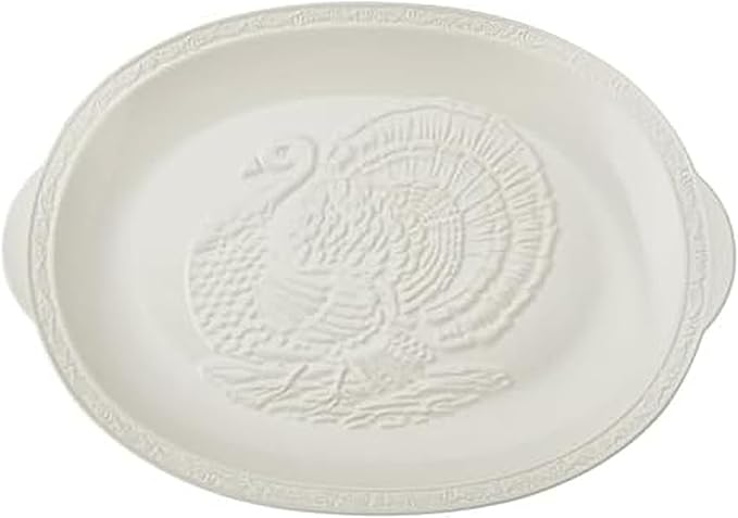 Mikasa Italian Countryside Thanksgiving Turkey Large Serving Platter, 18 Inch