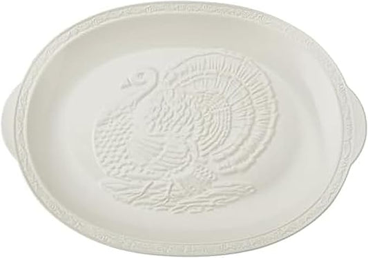 Mikasa Italian Countryside Thanksgiving Turkey Large Serving Platter, 18 Inch