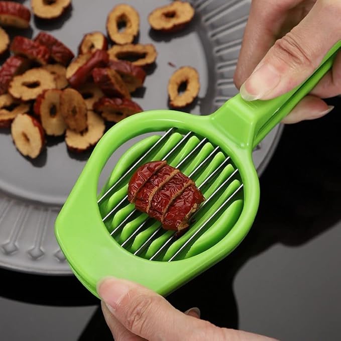 Hands Free Egg Slicer, 1PC Plastic Multifunction Eggs Slicer Mushroom Fruit Strawberry Kitchen Accessories Tool Cutter, Small Kiwi Fruit Banana Slicer Strawberry Egg Cutter Home Kitchen Bar Tool