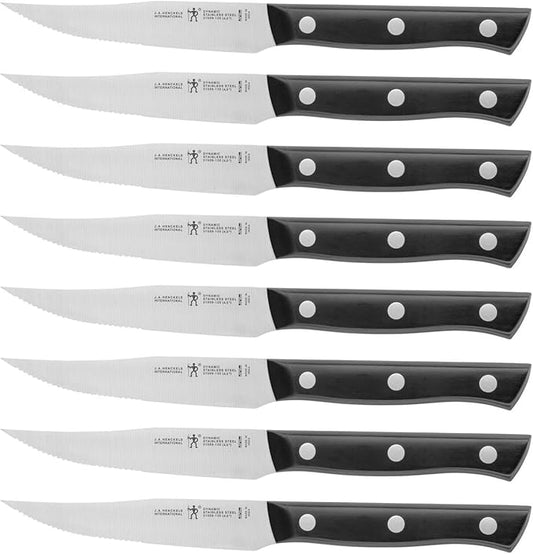 HENCKELS Dynamic Razor-Sharp 8-pc Steak Knife Set, German Engineered Informed by 100+ Years of Mastery
