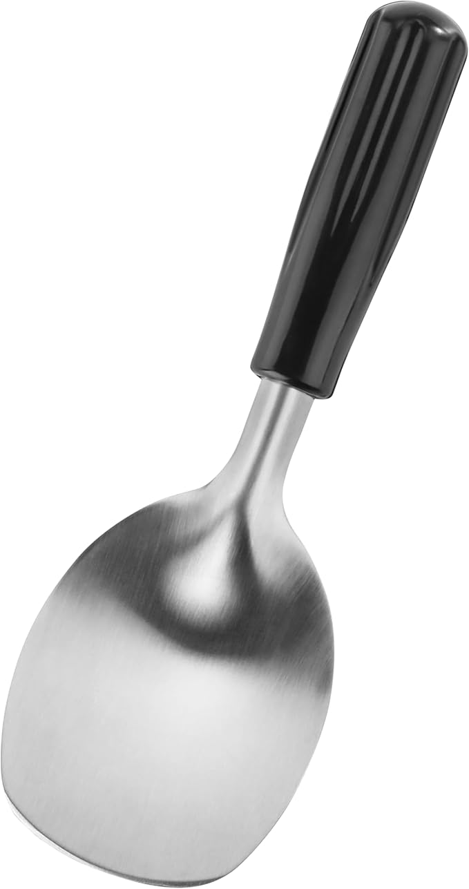 New Star Foodservice 34363 Stainless Steel 18/8 Espresso Frothing Spade & Ice Cream Spade Bakelite Handle, Silver