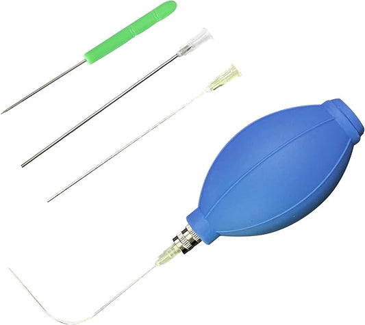 Easy Egg Blower Empty Egg Tools One Hole Egg Pump and Drill Easter Egg Maker Supplies Ukrainian Egg Decorating Kit Blue