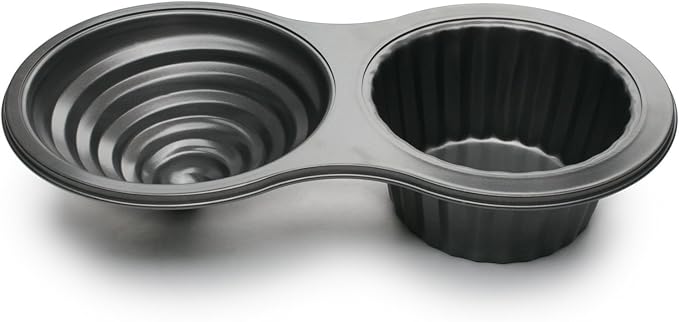 Fox Run Giant Cupcake Pan, Non-Stick Carbon Steel, 8 x 15.5 x 3.25 inches