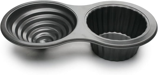 Fox Run Giant Cupcake Pan, Non-Stick Carbon Steel, 8 x 15.5 x 3.25 inches