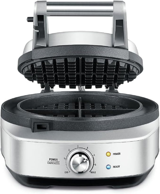 Breville No-Mess Classic Waffle Maker BWM520XL, Brushed Stainless Steel