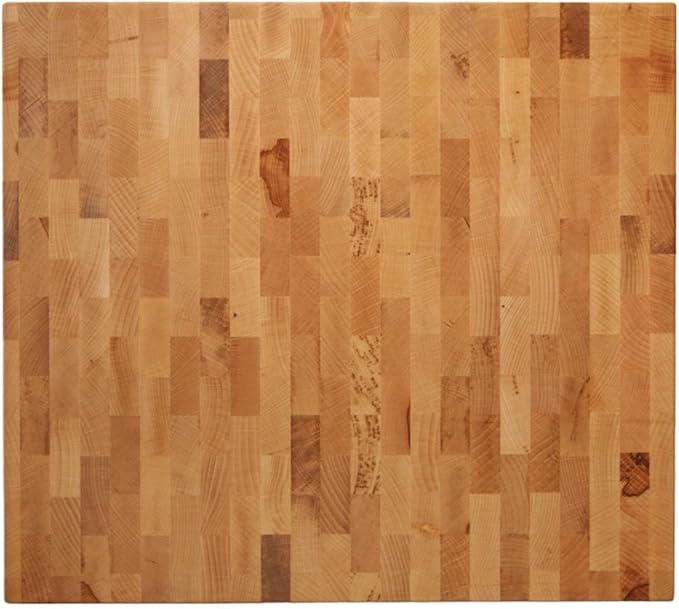 Personalization Universe Premium Wooden Cutting Board 16x18x1.75 - Handcrafted North American Hardwood End Grain with Feet - Charcuterie/Wedding Gift - Made in USA