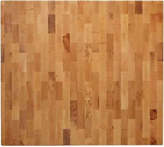 Personalization Universe Premium Wooden Cutting Board 16x18x1.75 - Handcrafted North American Hardwood End Grain with Feet - Charcuterie/Wedding Gift - Made in USA
