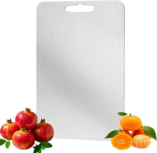 Titanium cutting board for kitchen,cutting boards non toxic,stainless steel cutting board,Dishwasher Safe Suitable For Kitchen Or Outdoor Camping (L15*11)