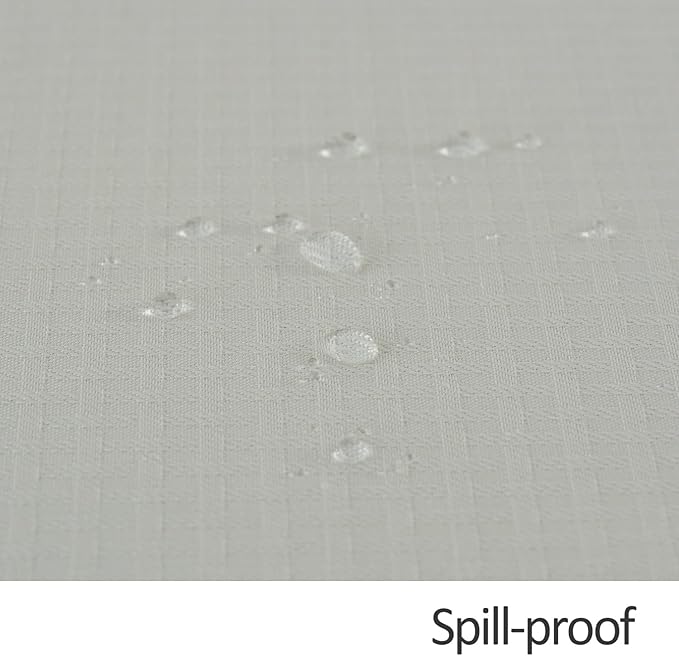 maxmill Square Tablecloth Weaved Texture Stain Resistant Waterproof Wrinkle Resistant Washable Soft Table Cloth, Decorative Fabric Table Cover for Dining Room Dinner and Parties, 52 x 52 Inch, Ivory