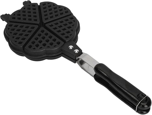 Mini Waffle Maker Pan Easy Aluminum Alloy Stovetop Waffle Skillet for Waffles Bread Toaster Kitchen Camping