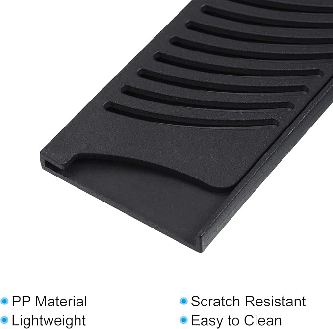 PATIKIL PP Safety Knife Cover Sleeves for 9.5" Chef Knife, 2 Pack Knives Edge Guard Blade Protector Universal Knife Sheath for Kitchen, Black