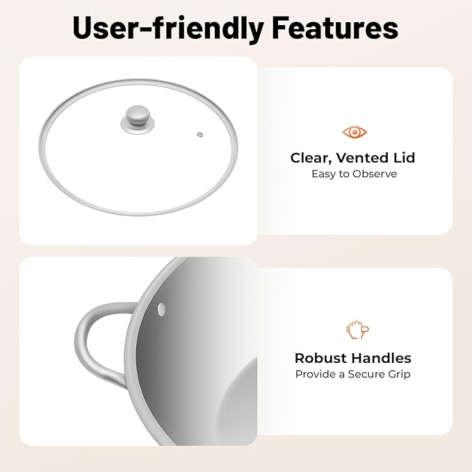 Stainless Steel Hot Pot with Divider, 13 In Dual Sided Nonstick Shabu Shabu Pot with Lid, Dual Handle Divided Stockpot for Cooking, Soup Cookware for Induction Cooktop Gas Stove