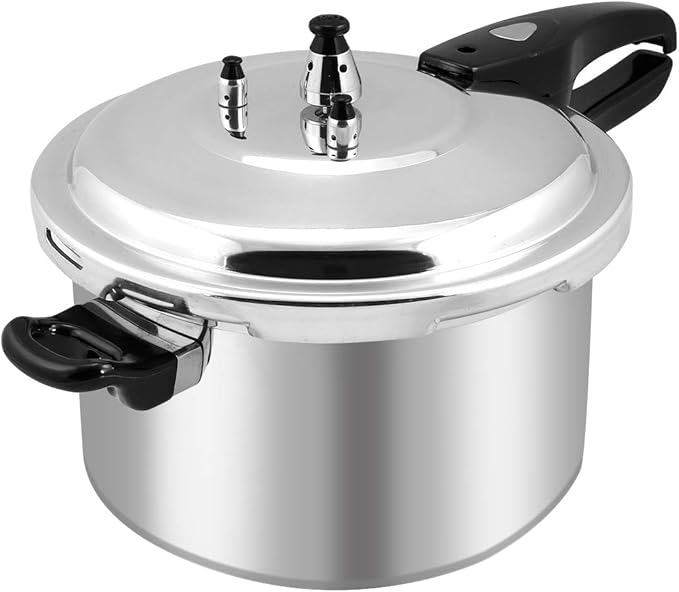 Barton 8 Quart Pressure Canner Release Valve Aluminum Canning Pot Cooker Pot Stove Top Instant Fast Cooking Pot (8QT)